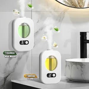 Smart essential oil diffuser with dual-mount design and digital status display