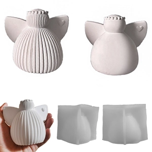 Angel Wings Heart Silicone Mold DIY Handmade Candle Soap Plaster Aromatherapy Ornaments Food Grade Baking Tool