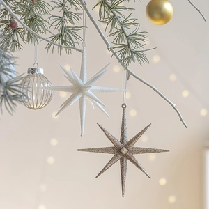Decorazioni Appese Albero Di Natale Acrilico Trasparente Colibrì Ghiacciolo Stella Scintillante Ciondolo Arredo Feste