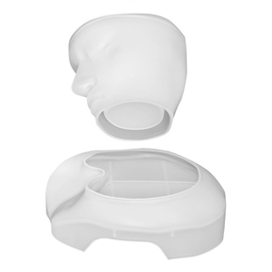 Abstract face portrait silicone mold for DIY candle jars and plaster art crafts