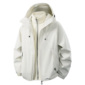 Drei-in-eins wasserdichte Wanderjacke mit herausnehmbarem warmem Fleece-Innenfutter