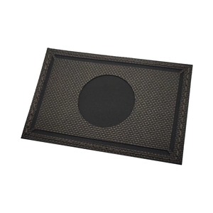 Detail of a tactical IR reflective patch with laser-cut edges and durable woven texture