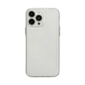 Transparent shockproof soft TPU case for iPhone 15 Pro Max with clear slim design