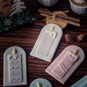 Arch silicone molds for Christmas candle embossed fondant and cake decoration