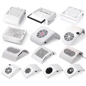 Professional Nail Dust Collector High Power Vacuum Manicure Extractor Fan Desktop ABS Stainless Steel Nail Care Tool For Salon