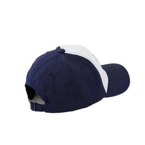 Kids navy and white contrast baseball cap with adjustable metal buckle for 2-5 years