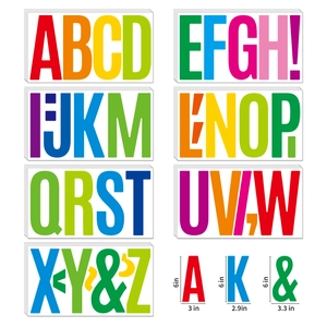 6 inch waterproof vinyl letter stickers showing dimensions for boat and outdoor signage