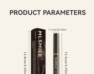 Detailed dimensions showing height and diameter of the temporary hair touch-up pen applicator