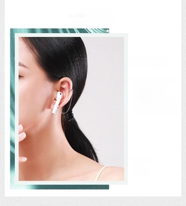 Vue détaillée du ear cuff en argent S925 avec chaîne pour écouteurs sans fil