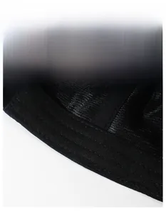 Detail view of cotton baseball cap featuring wide sweatband and breathable mesh lining