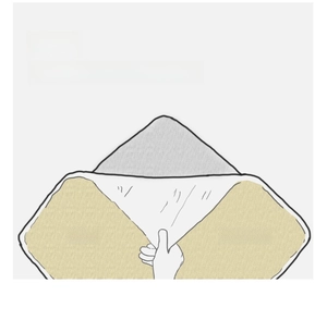 Illustration showing the removable and washable rug surface with layered structure