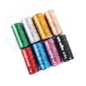 8 colors of 1.5mm metallic gift tags strings for DIY jewelry and crafts packaging