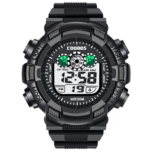Digital Sports Watch ABS Rubber Waterproof Luminous Alarm Outdoor Shockproof Men
