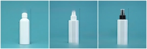 Detailed size comparison and specifications for various 150ml refillable spray bottles