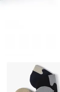 Detail view of the thick rib-knit texture and warm fleece lining on this winter beanie