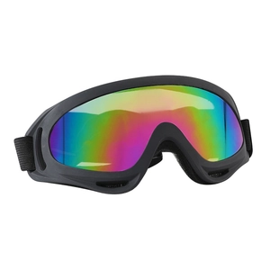 Gafas de sol para perros con montura negra suave y lentes de colores con protección UV
