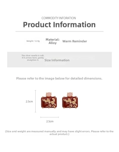 Detail view of vintage enamel plum blossom earrings showing 2.5cm size and alloy material