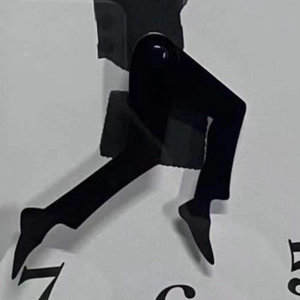 Minimalist Michael Jackson silhouette clock hands with black aluminum hour and minute pointers