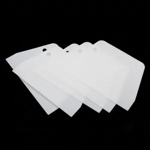 Trapezoidal Plastic Scraper Tool For Kitchen Baking And Home Wall Putty Smoothing With Hanging Hole