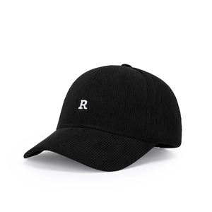 Corduroy Baseball Cap Letter R Embroidery Adjustable Autumn Winter Warm Snapback Hat For Men Women Casual Retro Style