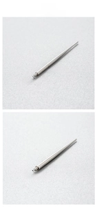 Detail of stainless steel piercing tools with 0.9mm and 1.2mm thread size specifications
