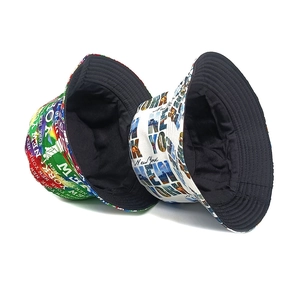 Graffiti bucket hat with New York letter print and Statue of Liberty for outdoor sun protection