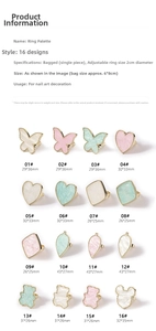 Detailed grid of resin nail art palettes with gold trim and marble textures