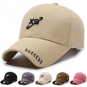 Casquette De Baseball En Coton Unisexe Lettres Brodées Success XS Rétro Chapeau Soleil Réglable Streetwear