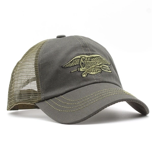 Trucker Baseball Hat Cotton Mesh Breathable Outdoor Sun Protection Tactical Military Camouflage Style Adjustable