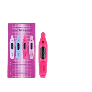 Fresa per unghie elettrica rosa portatile 20000rpm con cavo USB e confezione regalo