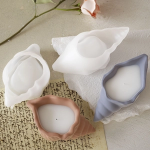 Stampo in silicone a conchiglia per candele profumate e contenitori in resina DIY