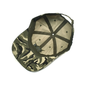 Klassische Camouflage-Baseballkappe aus 100 % Baumwolle mit verstellbarem Riemen