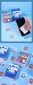 Detail of dual-function anti-fog lens wipes kit with portable individual packets for screens