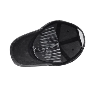 Internal view of a washed cotton baseball cap with air-cushion support to maintain shape
