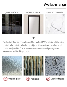 Guida applicazione adesivi elettrostatici in PVC su superfici lisce di vetro e specchi