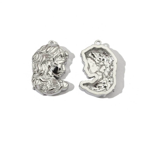 Collana Con Ciondolo Donna Serpente Acciaio Inossidabile Lucidato A Specchio Rilievo Classico Gioielli Vintage