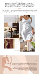 Detail of white satin slip dress with thin straps and elegant accessories in Italian style