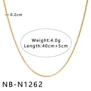 Détail du collier chaîne dorée de 0,2 cm montrant la longueur 40+5 cm et le poids 4,0 g