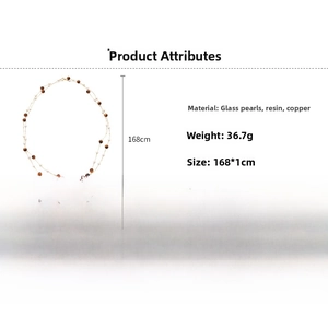 Zweilagige Tigerauge und Perlenkette im Detail mit 168 cm Länge und Materialangaben