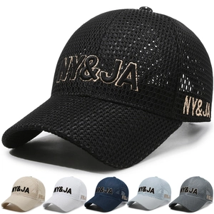Breathable Mesh Baseball Cap Sun Protection Outdoor Sports Hat Adjustable Embroidery Unisex Casual Summer Trucker Hat