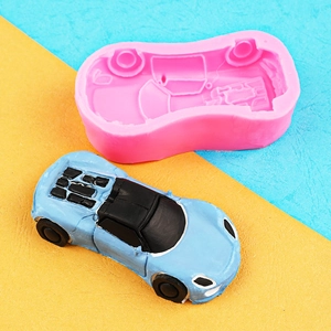 Siliconen mal voor racewagen fondant voor chocolade en cake DIY bakken met gedetailleerd ontwerp