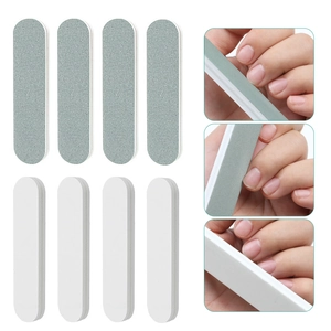 Mini Sponge Nail Files Double Sided Manicure Polishing Buffer Strips High Resilience Professional Nail Art Care Tools