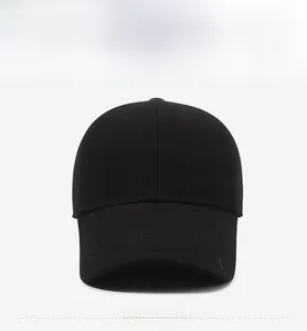 Front view of black wool baseball cap featuring detailed side embroidery and six-panel crown
