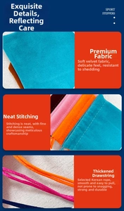 Detail of soft velvet drawstring jewelry pouches with reinforced cords and fine stitching