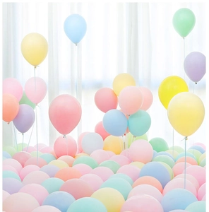 Soft macaron latex balloon assortment with matte finish for elegant party decor