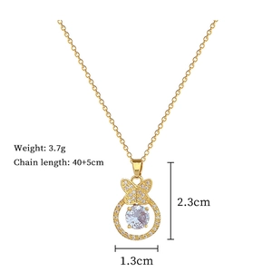Detailed size chart for butterfly pendant necklace with weight and chain length specs