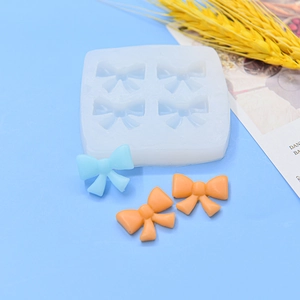 Bowknot Silicone Mold Fondant Chocolate DIY Craft Resin Clay Baking Cake Decoration Tool Flexible Reusable Handmade