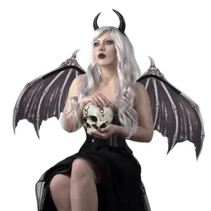 Demon Bone Wings Halloween Foldable Non Woven Fabric Costume Props For Carnival Cosplay Party Dress Up Accessories