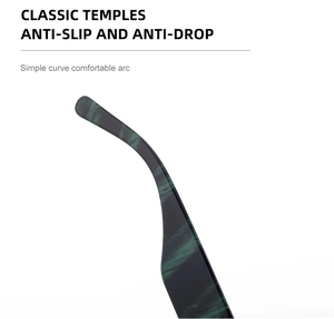 Dettaglio delle aste classiche antiscivolo con texture marmorizzata verde scuro e lucido