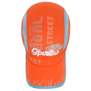 Casquette de baseball à séchage rapide pour enfants orange et bleu pour le soleil d'été
